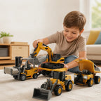 Kids RC Construction Vehicle Precise Remote USB-C Charging