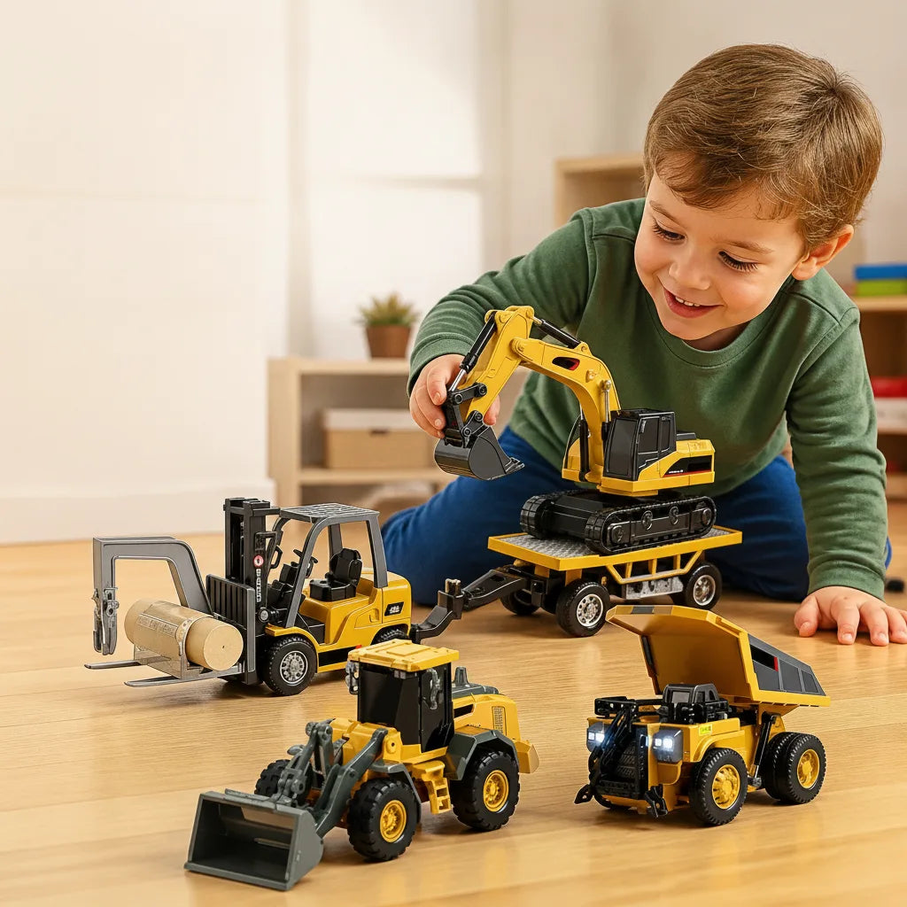 Kids RC Construction Vehicle Precise Remote USB-C Charging