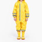 Kids Rain Suit Full-Coverage Water-Repellent Reflective Strips