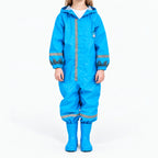 Kids Rain Suit Full-Coverage Water-Repellent Reflective Strips