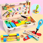 Kids Toy Tool Set 35-Piece With Portable Toolbox Case