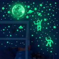 Kids Wall Stickers Glow-in-the-Dark Space Set Reusable & Residue-Free