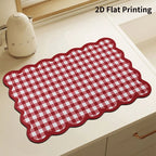Kitchen Mat Cushioned Anti-Fatigue Checkered