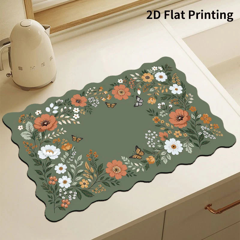 Kitchen Mat Cushioned Anti-Fatigue Checkered