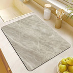 Kitchen Mat Marble Print Cushioned Non-Slip