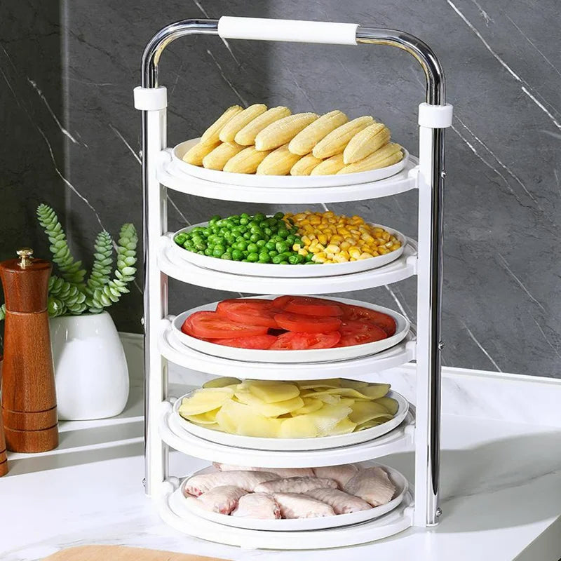 Kitchen Organizer Rack Foldable Vertical or Hanging
