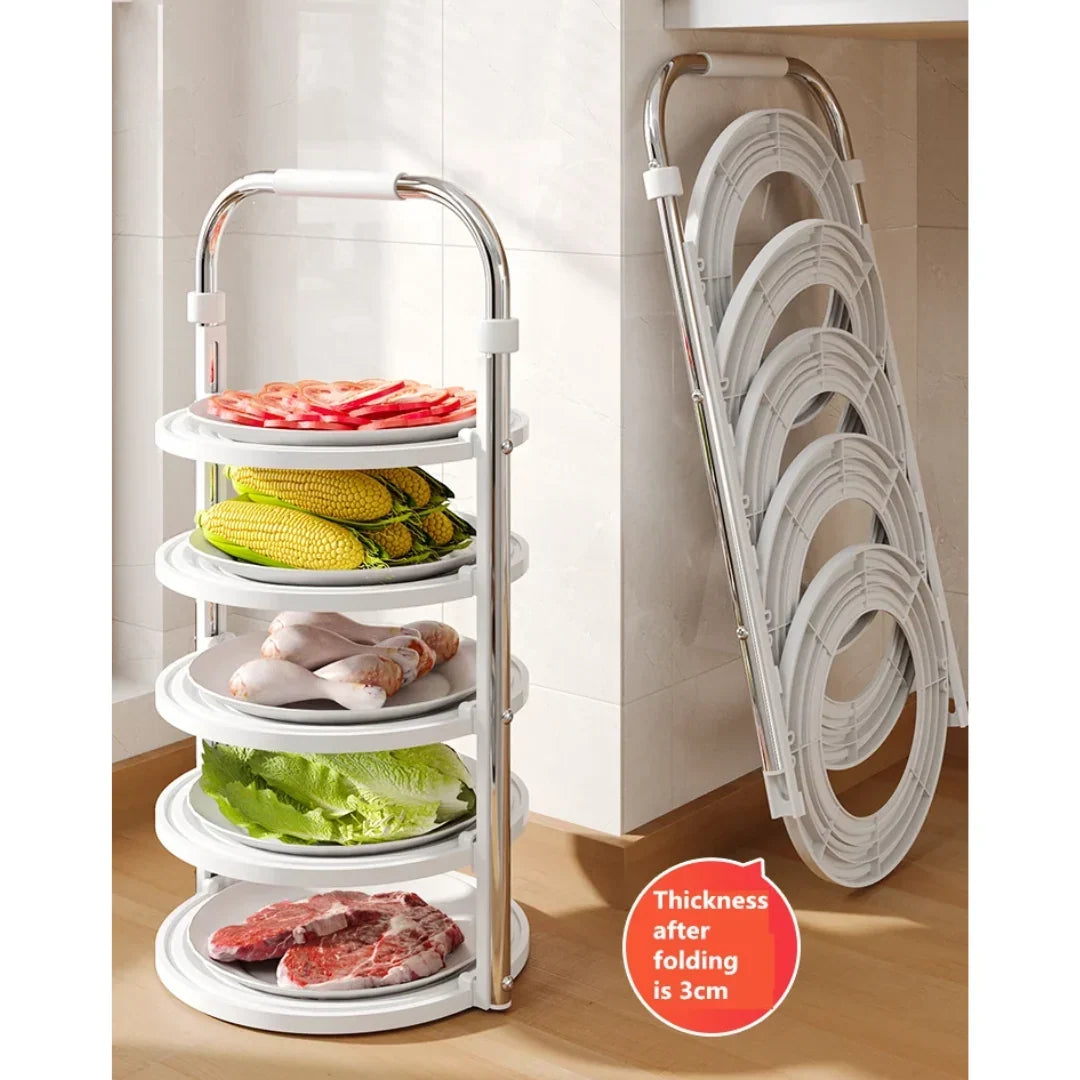 Kitchen Organizer Rack Foldable Vertical or Hanging