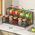 Kitchen Organizer Rack Tiered Metal Wire Countertop Storage