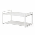 Kitchen Organizer Shelf Adjustable Two-Tier Powder-Coated Steel