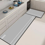 Kitchen Rug Set Cushioned Non-Slip Stain-Resistant