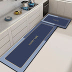 Kitchen Rug Set Cushioned Non-Slip Stain-Resistant