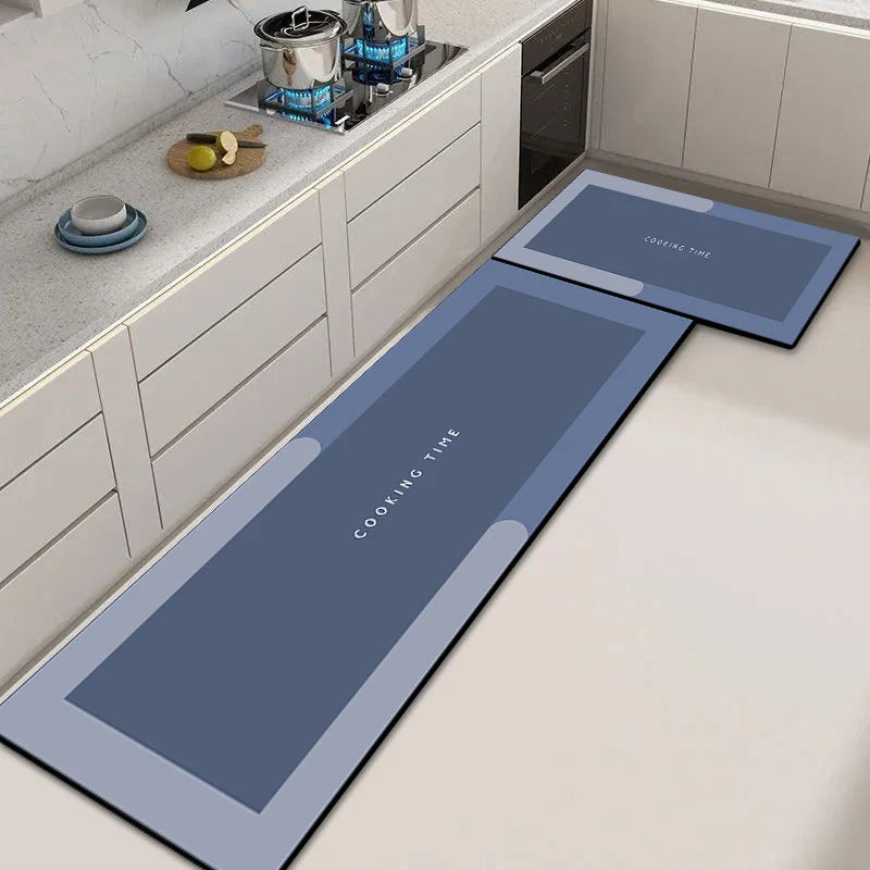 Kitchen Rug Set Cushioned Non-Slip Stain-Resistant