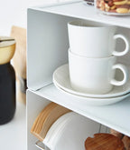 Kitchen Shelf Organizer Stackable Steel Space-Saving