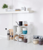 Kitchen Shelf Organizer Stackable Steel Space-Saving