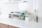 Kitchen Shelf Organizer Stackable Steel Space-Saving