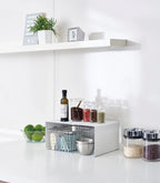Kitchen Shelf Organizer Stackable Steel Space-Saving