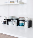 Kitchen Shelf Organizer Stackable Steel Space-Saving
