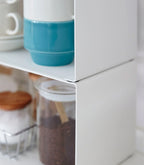 Kitchen Shelf Organizer Stackable Steel Space-Saving