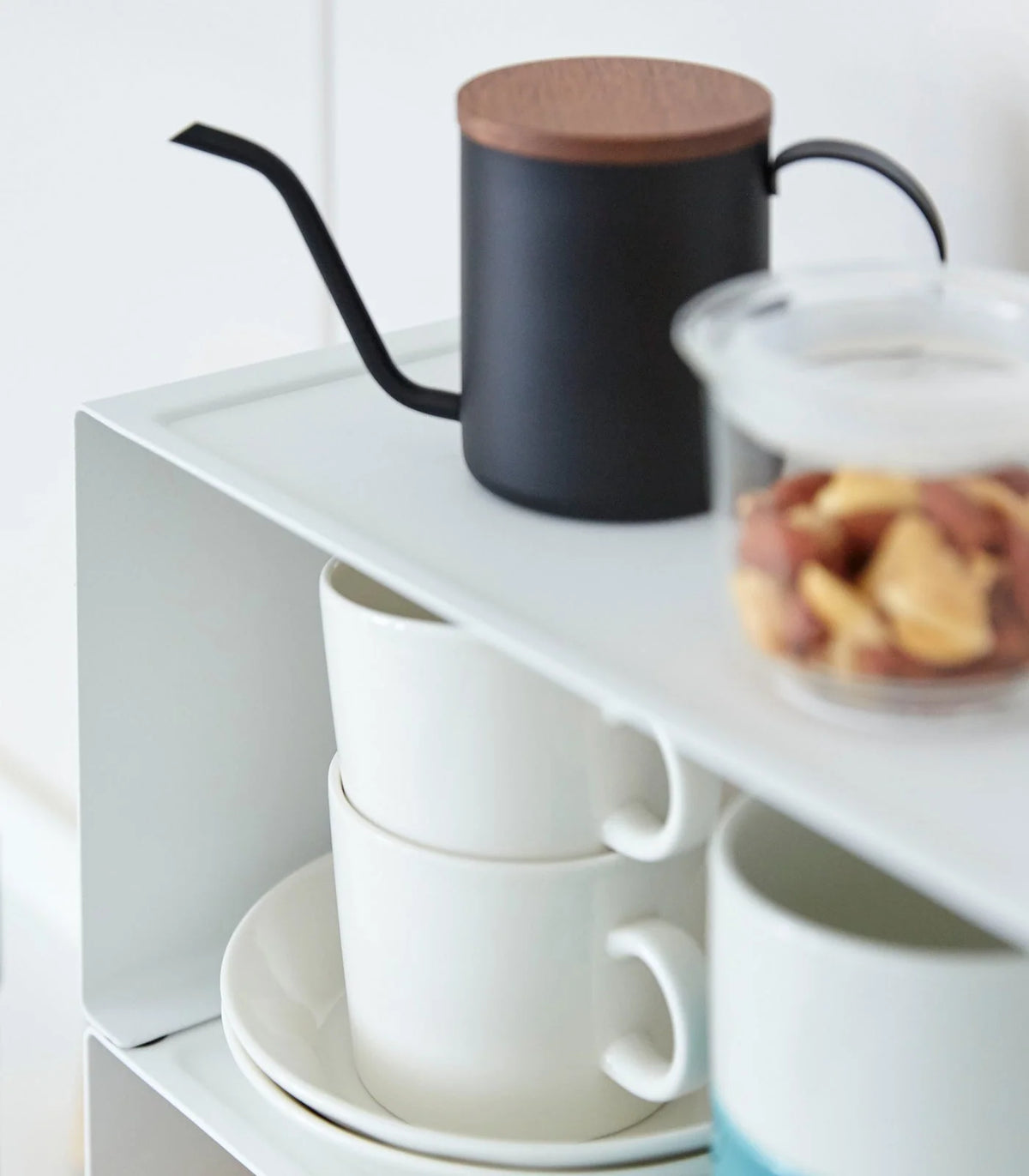 Kitchen Shelf Organizer Stackable Steel Space-Saving