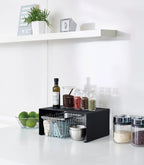 Kitchen Shelf Organizer Stackable Steel Space-Saving