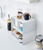 Kitchen Shelf Organizer Stackable Steel Space-Saving