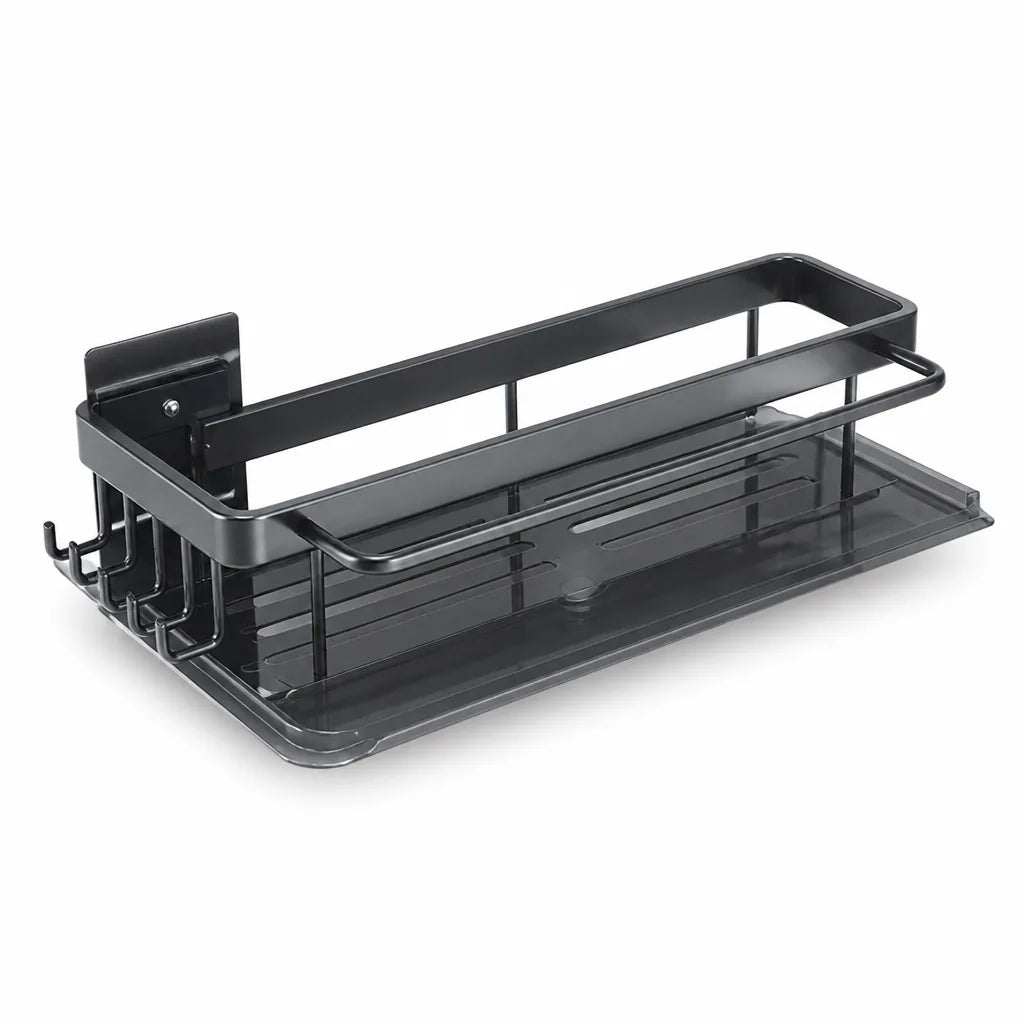 Kitchen Sink Rack Aluminum Self-Draining Tool-Free Clamp-On
