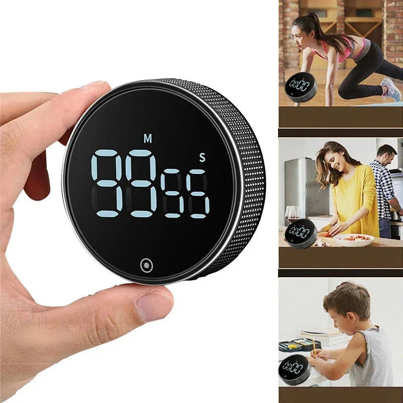 Kitchen Timer Magnetic Back Large LCD Countdown & Stopwatch