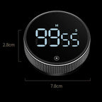 Kitchen Timer Magnetic Back Large LCD Countdown & Stopwatch