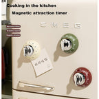 Kitchen Timer Mechanical Wind-Up Stainless Steel Magnetic Base