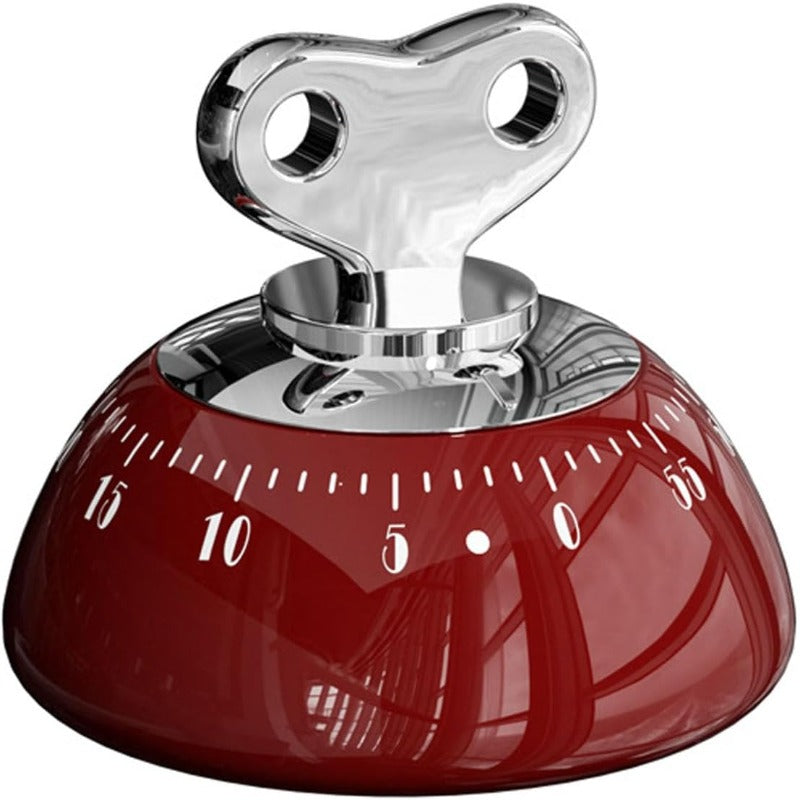Kitchen Timer Mechanical Wind-Up Stainless Steel Magnetic Base