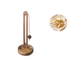 Kitchen Towel Holder Solid Wood Decorative Top