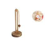 Kitchen Towel Holder Solid Wood Decorative Top