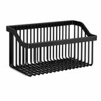 Kitchen Wall Basket Drill-Free Adhesive Carbon Steel Space-Saving