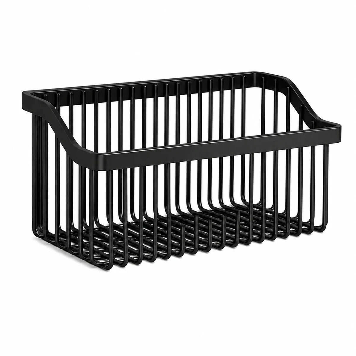 Kitchen Wall Basket Drill-Free Adhesive Carbon Steel Space-Saving
