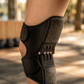 Knee Brace Dual Spring Splints Hook-And-Loop Straps