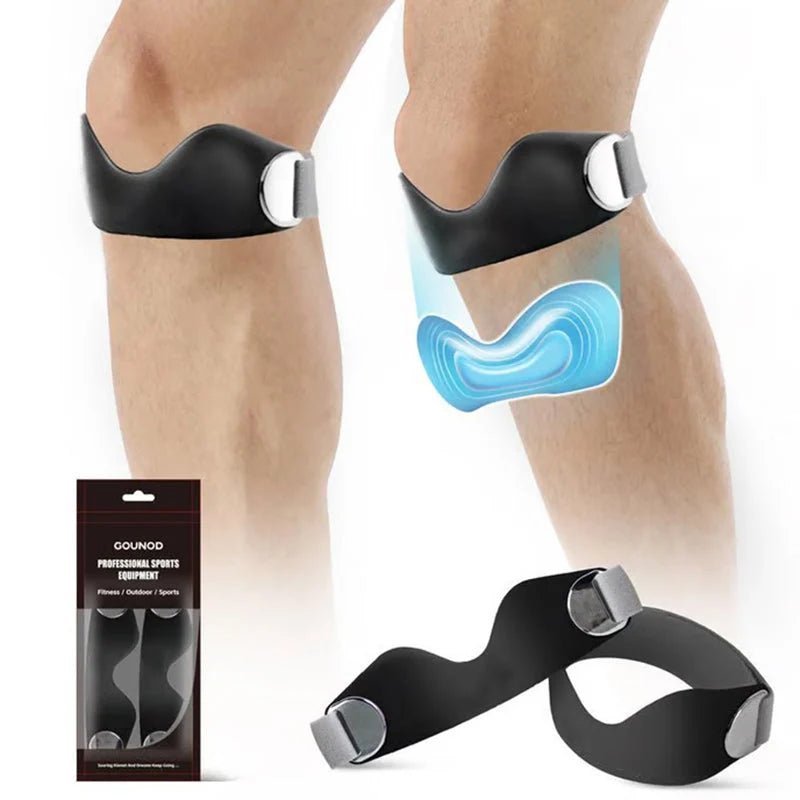 Knee Brace Shock-Absorbing Silicone Figure-Eight Adjustable Fit