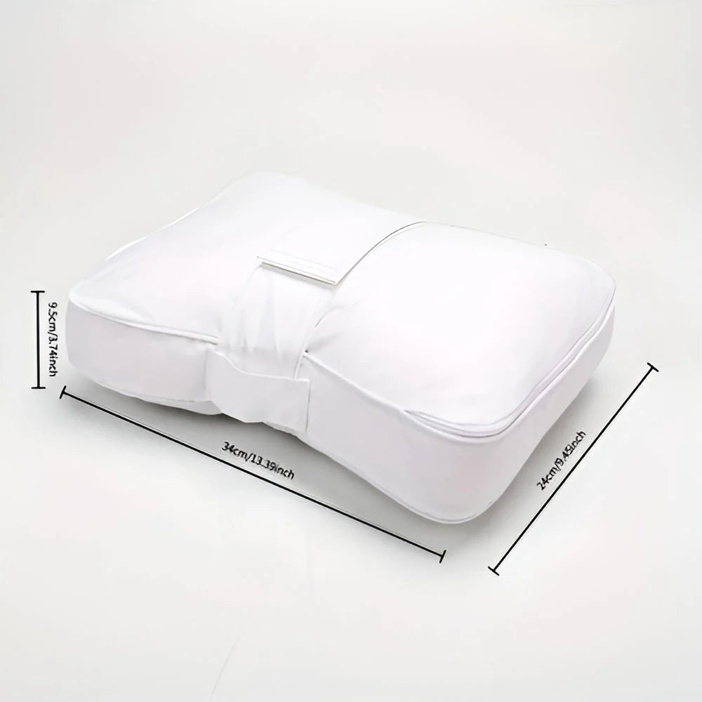 Knee Pillow Contoured Memory Foam Adjustable Strap Washable Cover