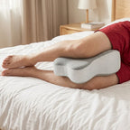Knee Pillow Ergonomic Memory Foam Removable Cover