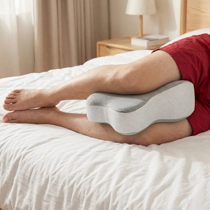 Knee Pillow Ergonomic Memory Foam Removable Cover
