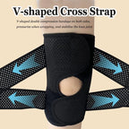 Knee Support Brace Open Patella Adjustable Compression Side Stabilizers