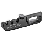 Knife Sharpener 4-In-1 Scissor Slot Non-Slip Base