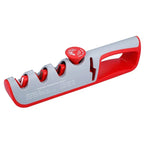 Knife Sharpener 4-In-1 Scissor Slot Non-Slip Base