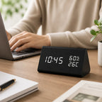 LED Alarm Clock Time Date Temp & Humidity