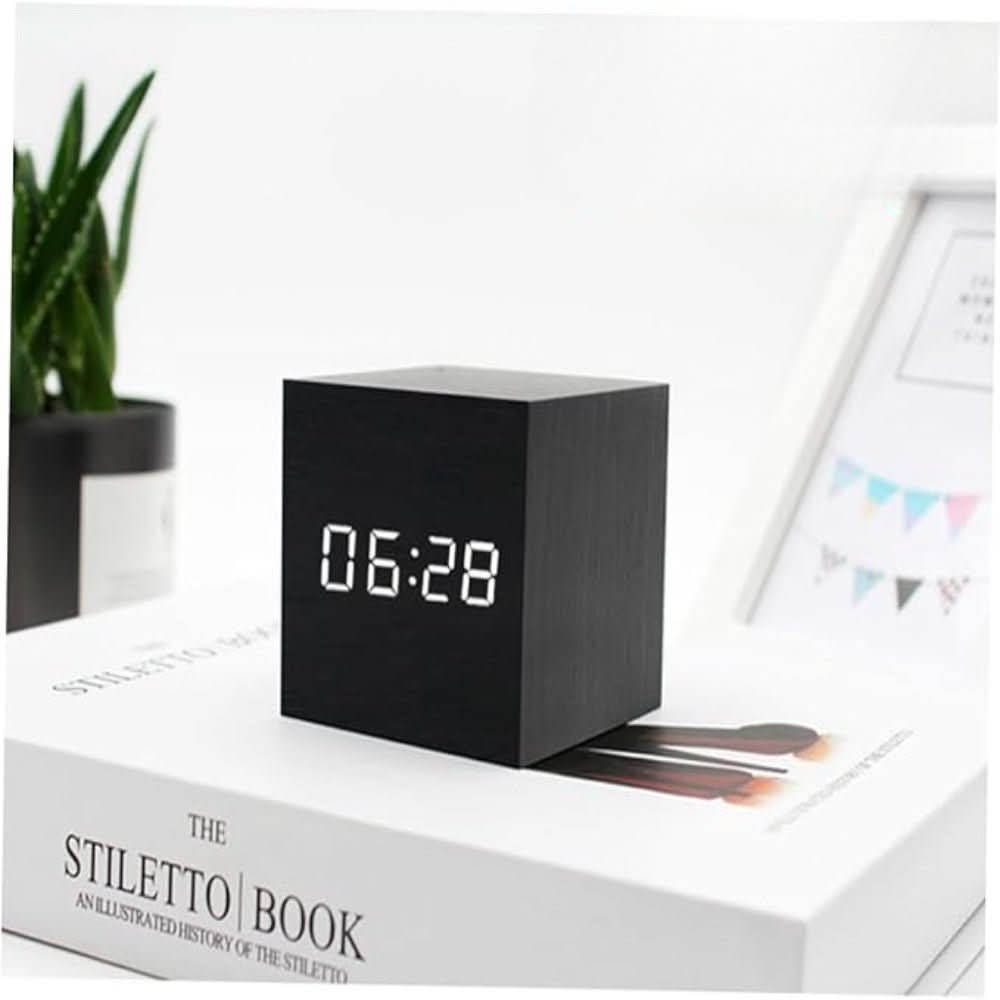 LED Alarm Clock Time Date & Temperature USB Battery