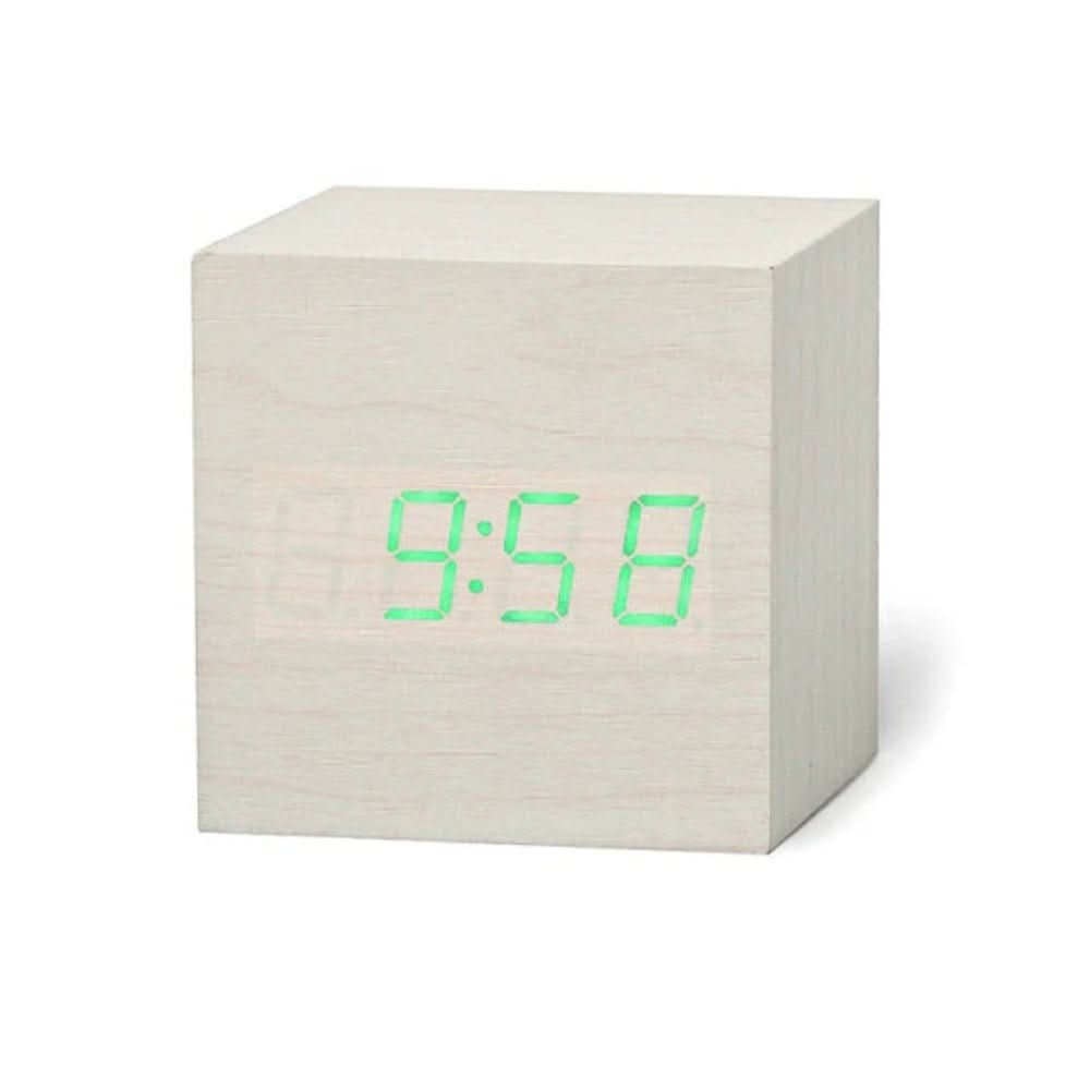 LED Alarm Clock Time Date & Temperature USB Battery