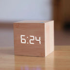 LED Alarm Clock Time Date & Temperature USB Battery