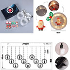 LED Christmas Lights Warm White 8 Modes Remote Control