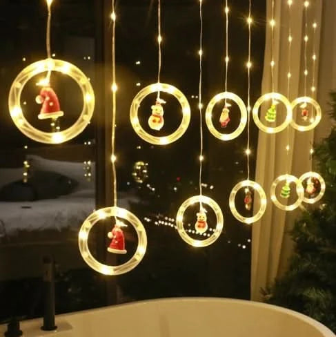 LED Christmas Lights Warm White 8 Modes Remote Control