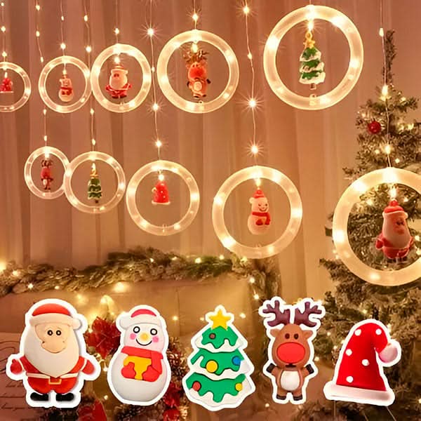 LED Christmas Lights Warm White 8 Modes Remote Control
