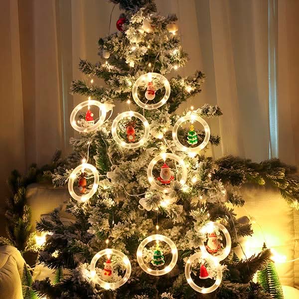 LED Christmas Lights Warm White 8 Modes Remote Control